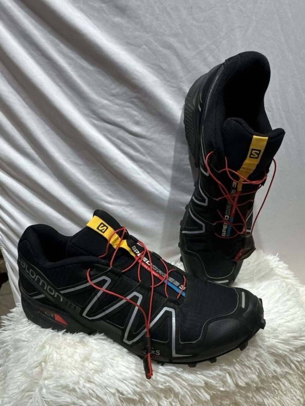 Salomon Speedcross 3 Size 11.5 Black Trail Running Shoes